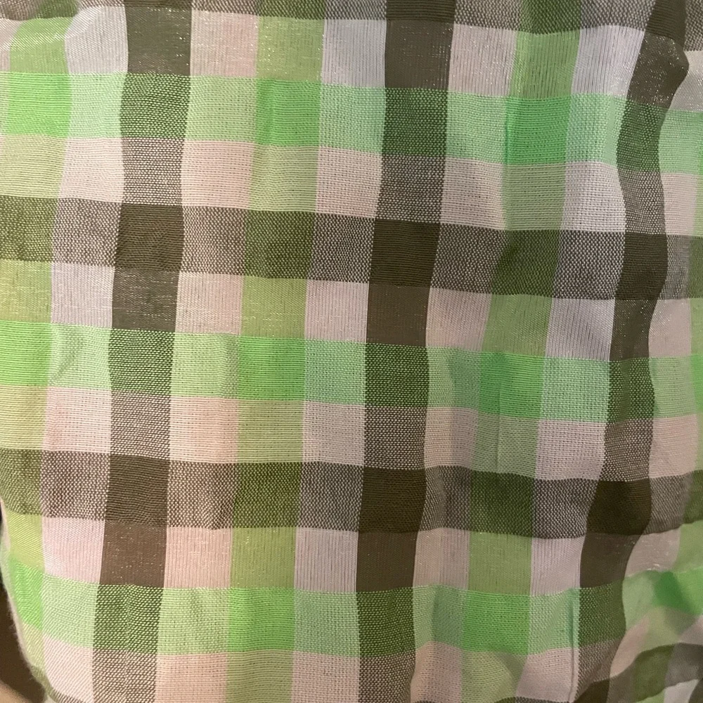 Ganni wrap dress green plaid - Picture 11 of 11